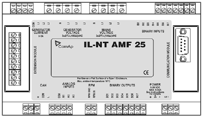 thông số Bộ điều khiển ComAp IL-NT AMF 25
